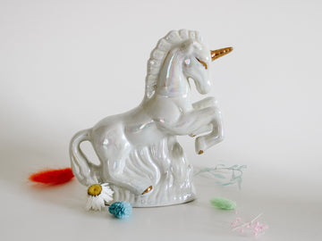 Iridescent Ceramic Unicorn