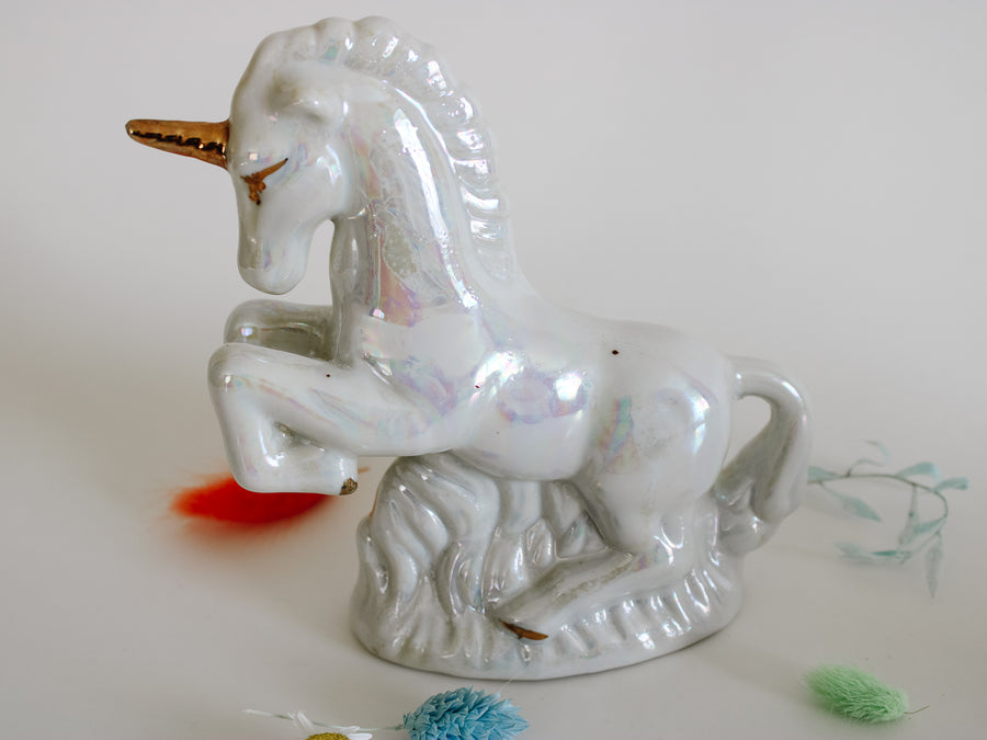 Iridescent Ceramic Unicorn