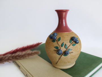 Blueberry Pottery Mini Vase