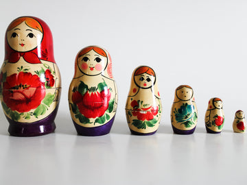 Hand-painted Wooden Nesting Dolls