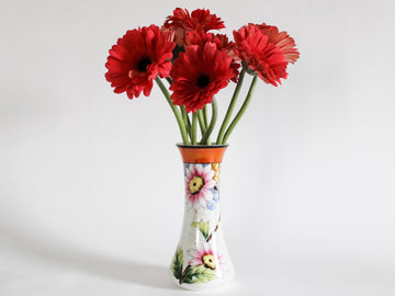 Floral Japanese Lustreware Vase