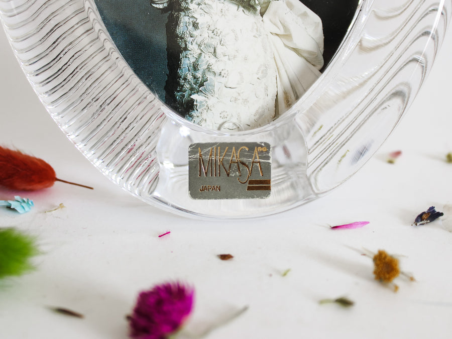 Mikasa Oval Glass Photo Frame