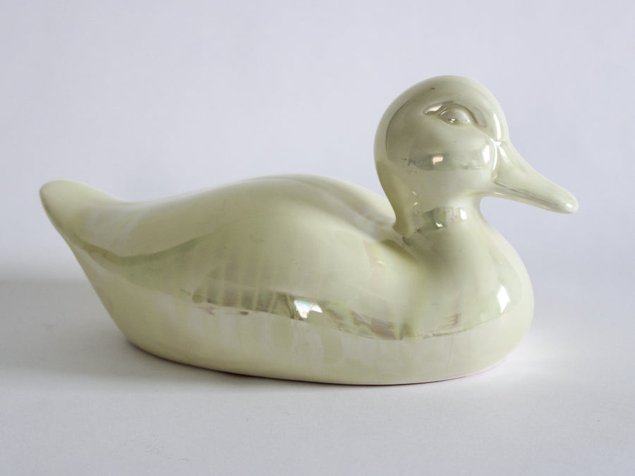 Iridescent Ceramic Duck