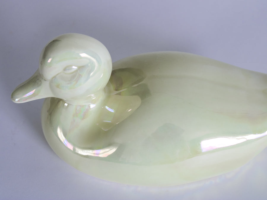 Iridescent Ceramic Duck