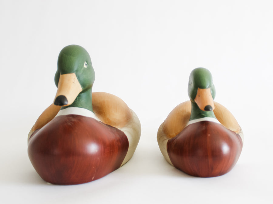 Pair of Hand Painted Ceramic Ducks