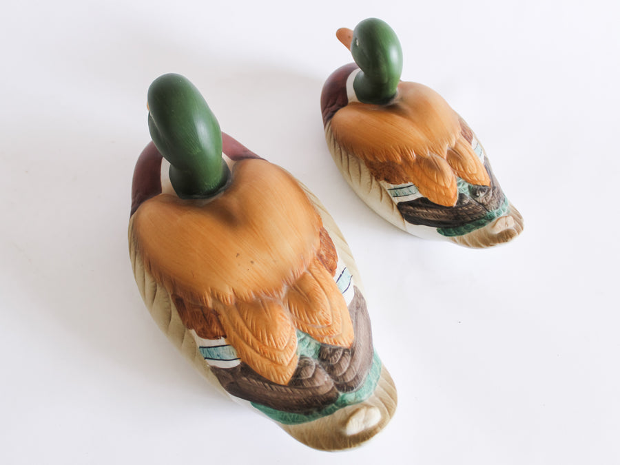 Pair of Hand Painted Ceramic Ducks