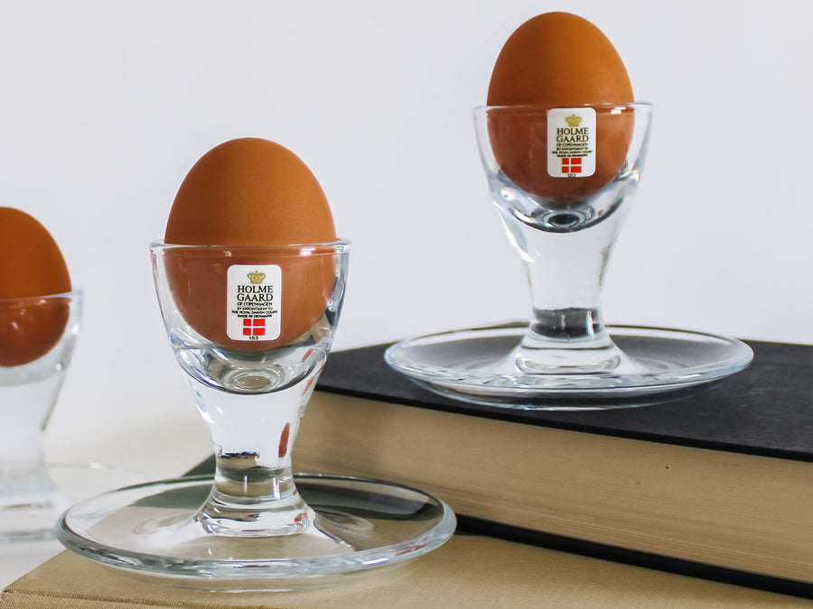 Set of Holmegaard Glass Egg Cups