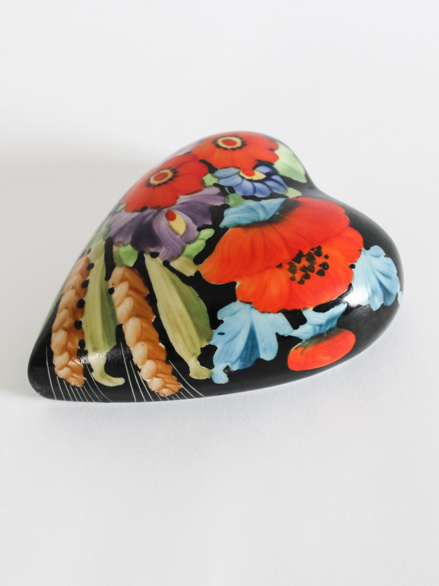 Czech Hand Painted Floral Wall Pocket