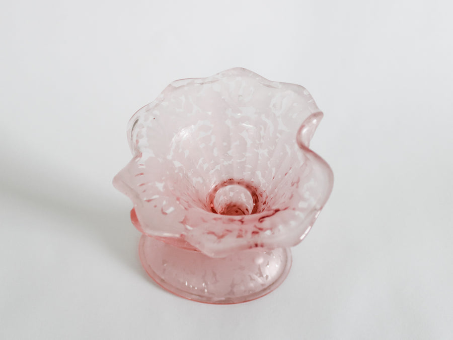 Fenton Glass Cornucopia Candleholder