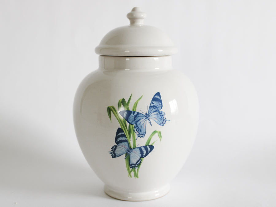 Butterfly Ceramic Ginger Jar