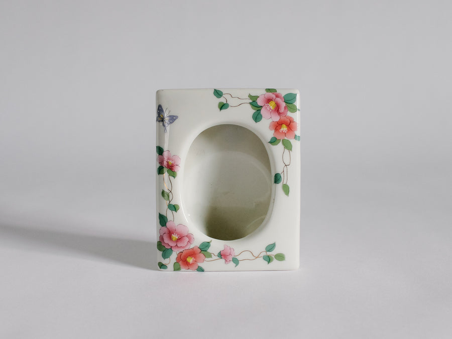 Pair of Takahashi Porcelain Floral Frames