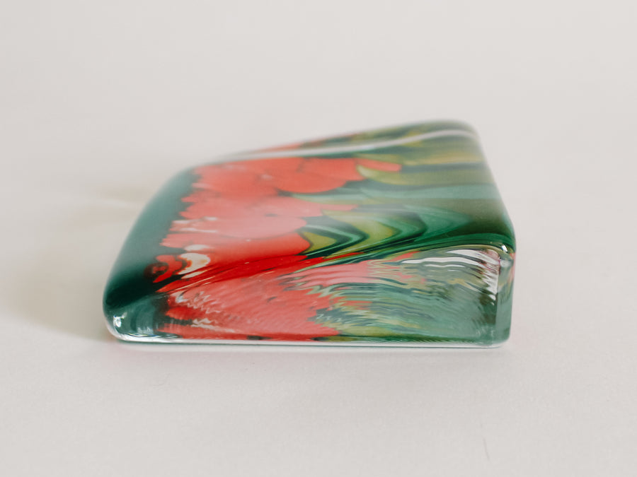 Finnish Tulip Glass Paperweight