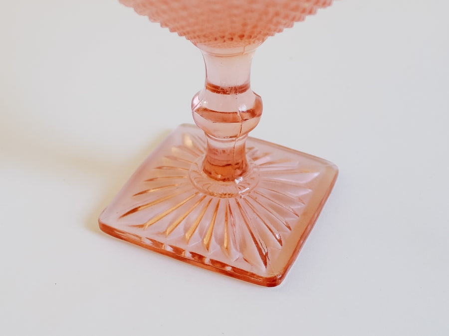 Anchor Hocking 'Miss America' Pink Depression Glass Compote