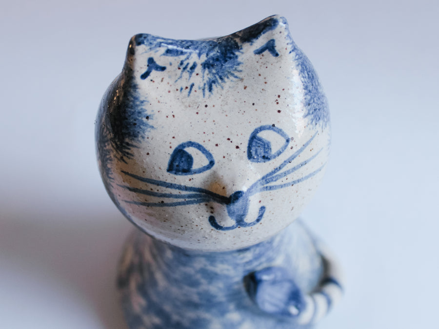 Handmade Pottery Cat Coin Bank